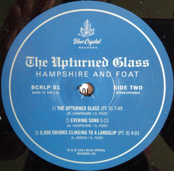 Hampshire and Foat - The Upturned Glass | Blue Crystal Records (BCRLP01) - 4