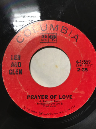 last ned album Len & Glen - Prayer Of Love