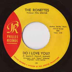 The Ronettes – Do I Love You? / Bebe And Susu (1964, Vinyl) - Discogs