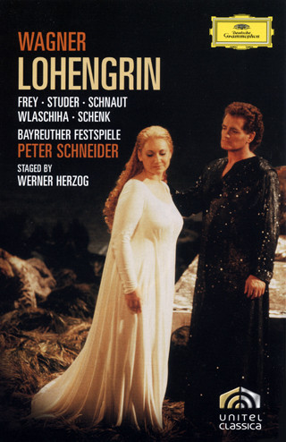 télécharger l'album Frey Studer Schnaut Wlaschiha Schenk Bayreuther Festspiele Peter Schneider Wagner Staged By Werner Herzog - Lohengrin