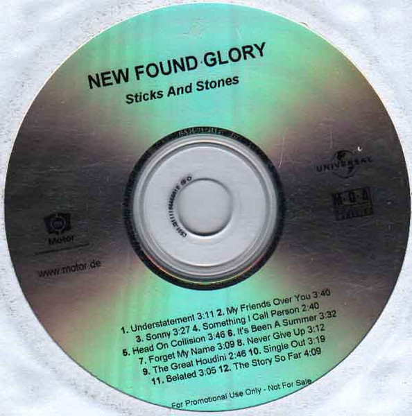 New Found Glory – Sticks And Stones (2012, Red Translucent, Vinyl 