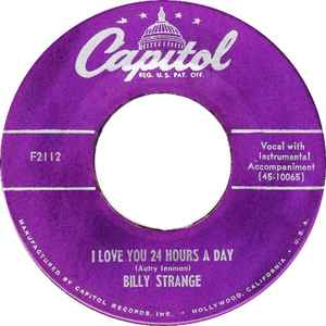Billy Strange - I Love You 24 Hours A Day / Hell Train album cover