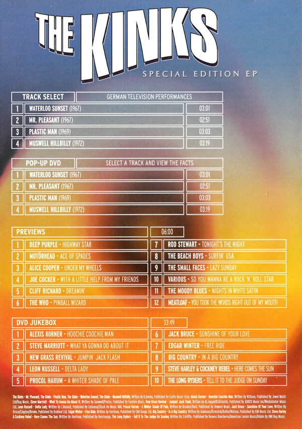 télécharger l'album The Kinks - Special Edition EP