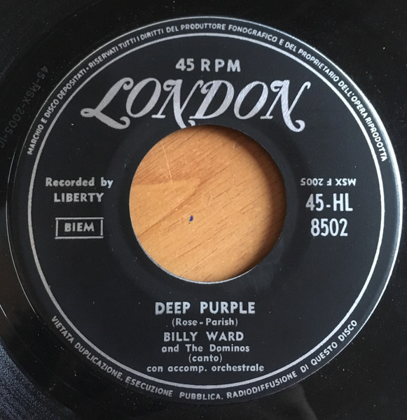 Billy Ward And His Dominoes - Deep Purple | Releases | Discogs