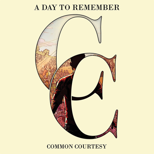 A Day To Remember – Common Courtesy (2014, Cream w/ Grey