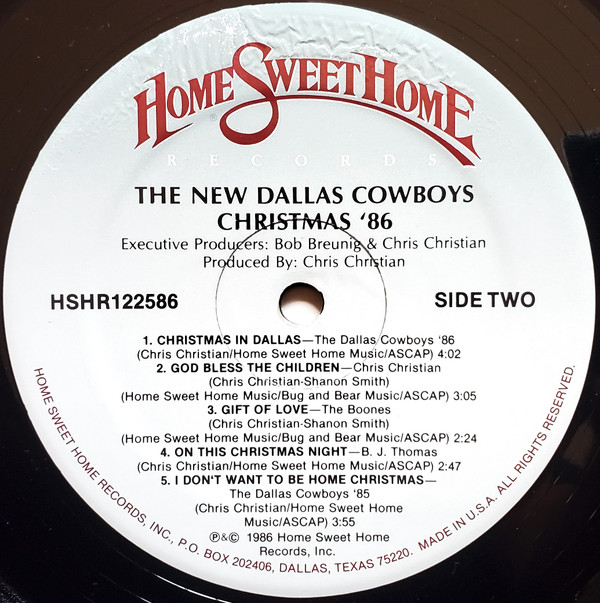 last ned album Various - Dallas Cowboys Christmas 86
