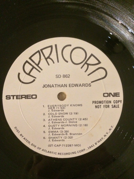 Jonathan Edwards – Jonathan Edwards (1971, RI - Philips Pressing