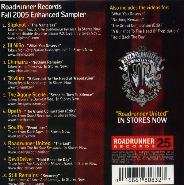 Album herunterladen Various - Infected Roadrunner Records Fall 2005 Enhanced Sampler