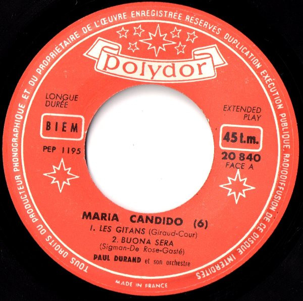 last ned album Maria Candido - 6 Les Gitans