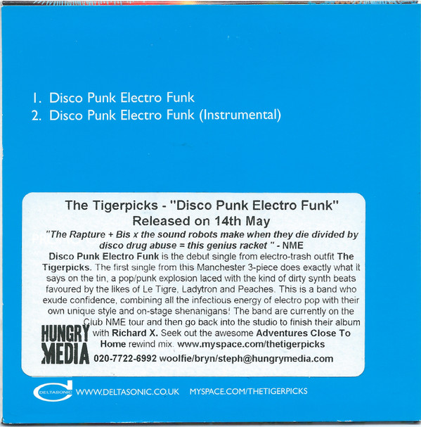 télécharger l'album The Tigerpicks - Disco Punk Electro Funk