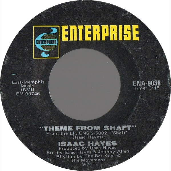 Isaac Hayes – Theme From Shaft / Cafe Regio's (1971, Vinyl) - Discogs