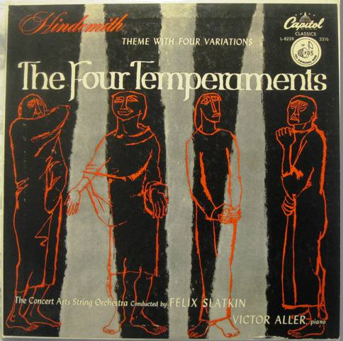 ladda ner album Hindemith, The Concert Arts String Orchestra Conducted By Felix Slatkin, Victor Aller - The Four Temperaments Theme With Four Variations