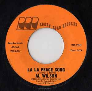 Al Wilson - La La Peace Song album cover