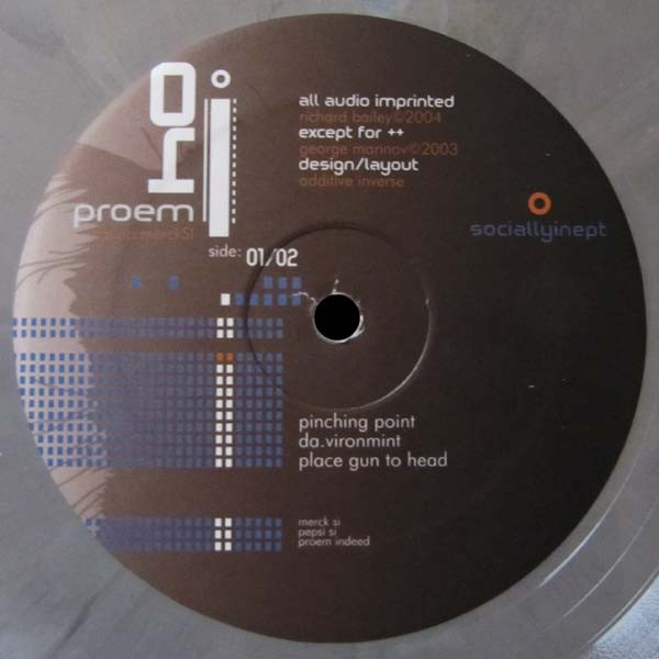 Proem – Sociallyinept (2004, Grey Marbled, Vinyl) - Discogs