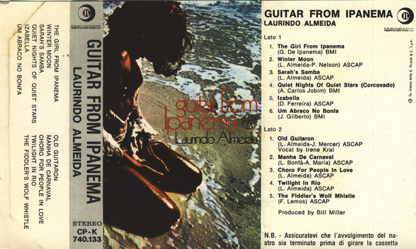 Laurindo Almeida – Guitar From Ipanema (1970, Cassette) - Discogs