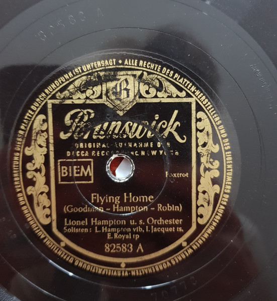 Flying Home Lionel 7 " Vinyl Lionel Hampton Two Finger Boogie 