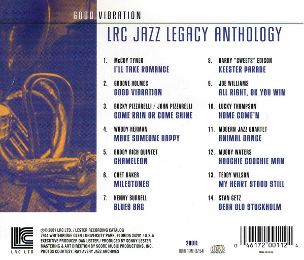 télécharger l'album Various - Good Vibration LRC Jazz Legacy Anthology Volume 1
