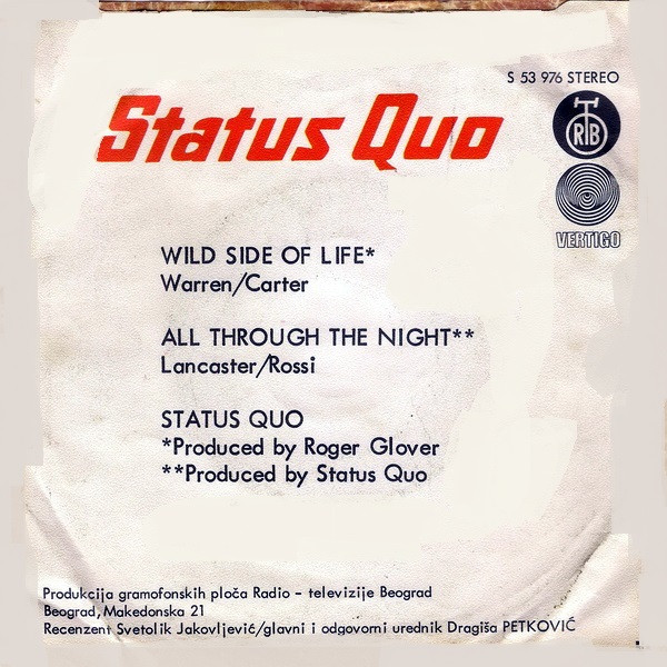 télécharger l'album Status Quo - Wild Side Of Life