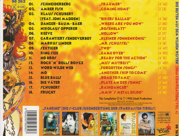 ladda ner album Various - Die Besten Aus Dem Wilden Westen 90er Compilation Vol IV Incl Guests