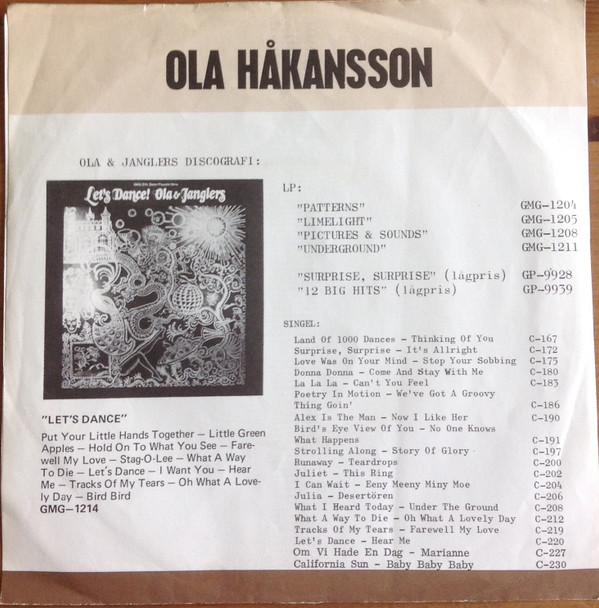 ladda ner album Ola Med Rune Öfwermans Orkester - Du Skänker Mening Åt Mitt Liv