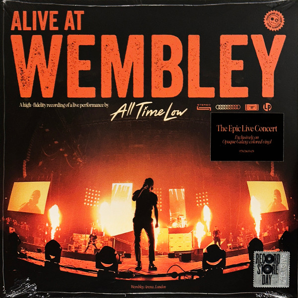 All Time Low – Alive At Wembley (2023, Yellow & Orange Swirl 