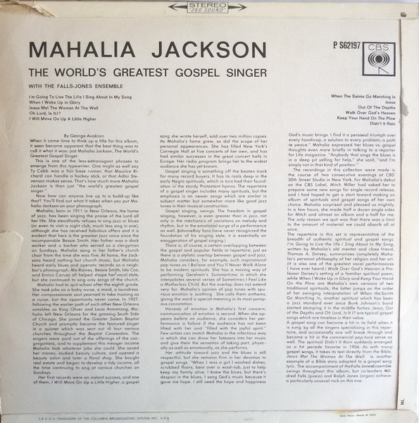 last ned album Mahalia Jackson And The FallsJones Ensemble - The Worlds Greatest Gospel Singer