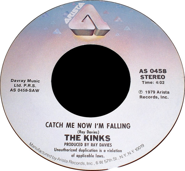 The Kinks – Catch Me Now I'm Falling (1979, Vinyl) - Discogs