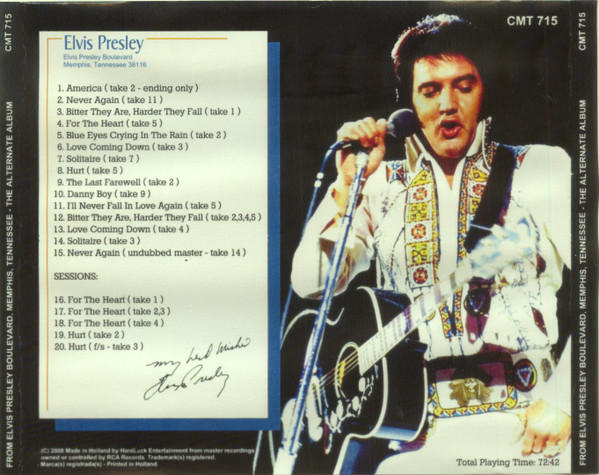 Album herunterladen Elvis Presley - From Elvis Presley Boulevard Memphis Tennessee The Alternate Album