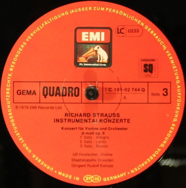 descargar álbum Richard Strauss Rudolf Kempe, Staatskapelle Dresden - Instrumentalkonzerte