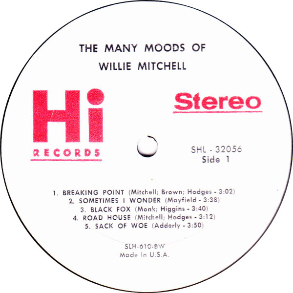 lataa albumi Willie Mitchell - The Many Moods Of Willie Mitchell