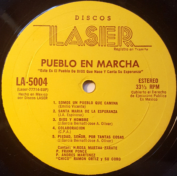lataa albumi Chico Ramón Y Su Coro ,Cantan H Rosa Martha Zárate, P Frank Ponce, P Andrés Martinez - Pueblo En Marcha