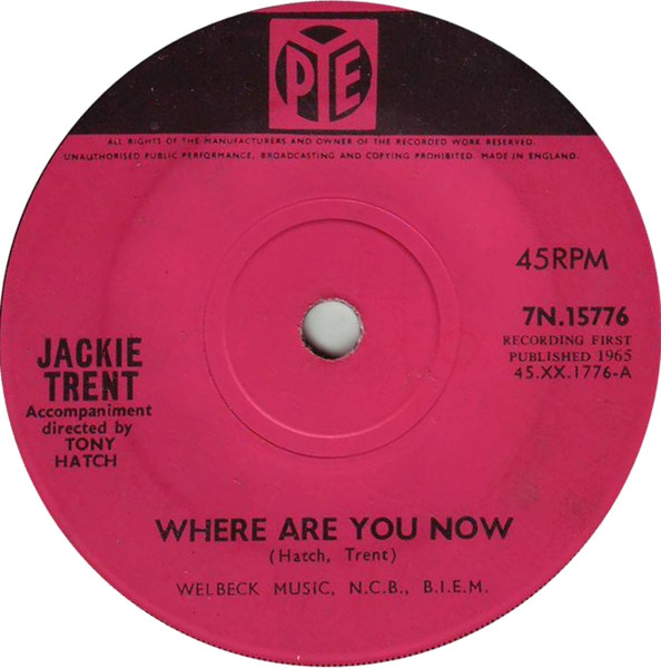 Jackie Trent – Where Are You Now (1965
