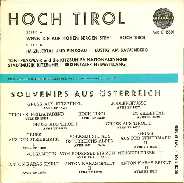 descargar álbum Und Dir, Kitzbüheler Nationalsänger, Stadtmusik Kitzbühel, Brixentaler Heimatklang - Hoch Tirol