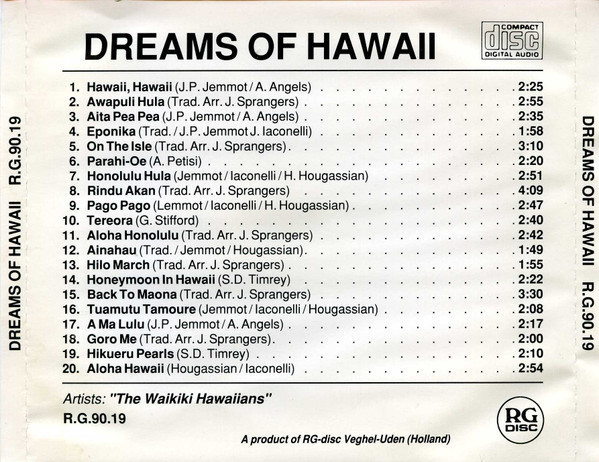 descargar álbum The Waikiki Hawaiians - Dreams Of Hawaii