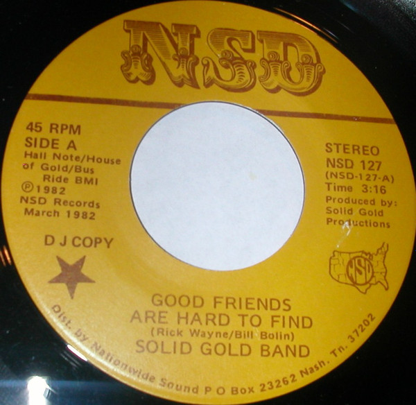 baixar álbum The Solid Gold Band - Good Friends Are Hard To Find