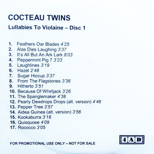 Cocteau Twins – Lullabies To Violaine - Volume 1 (CD) - Discogs