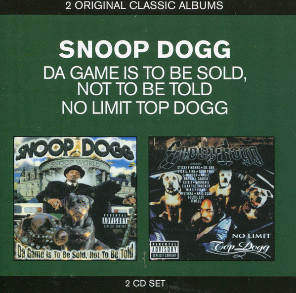SNOOP DOGG - DA GAME IS TO BE SOLD NOT TO BE TOLD - NO LIMIT 50000 - CD