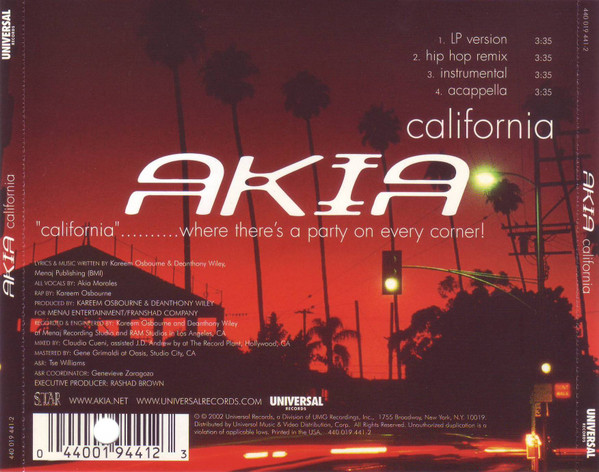 baixar álbum Akia - California