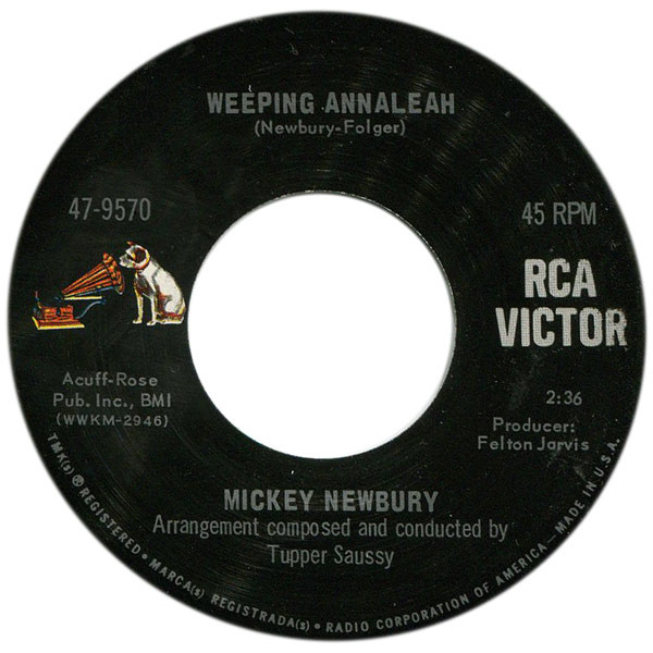lataa albumi Mickey Newbury - Sings Are My Thoughts With You Weeping Annaleah
