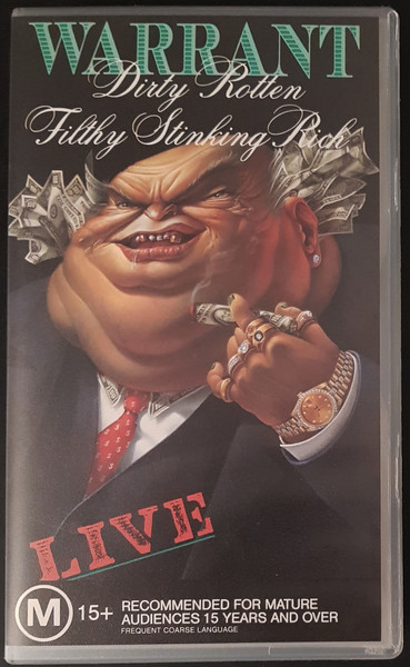 Warrant – Dirty Rotten Filthy Stinking Rich Live (1990, VHS) - Discogs