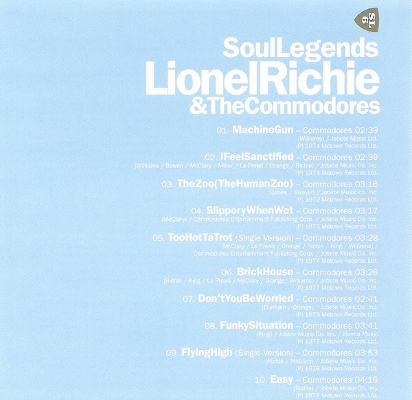 ladda ner album Lionel Richie & The Commodores - Soul Legends