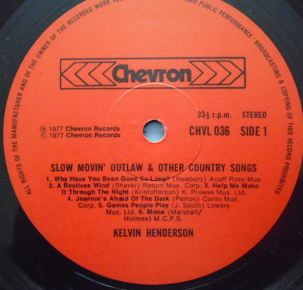 lataa albumi Kelvin Henderson - Slow Movin Outlaw