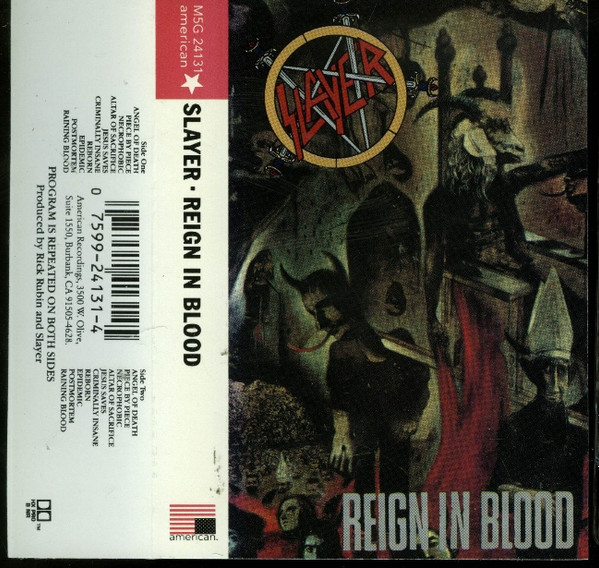 Slayer – Reign In Blood (1994, Cassette) - Discogs