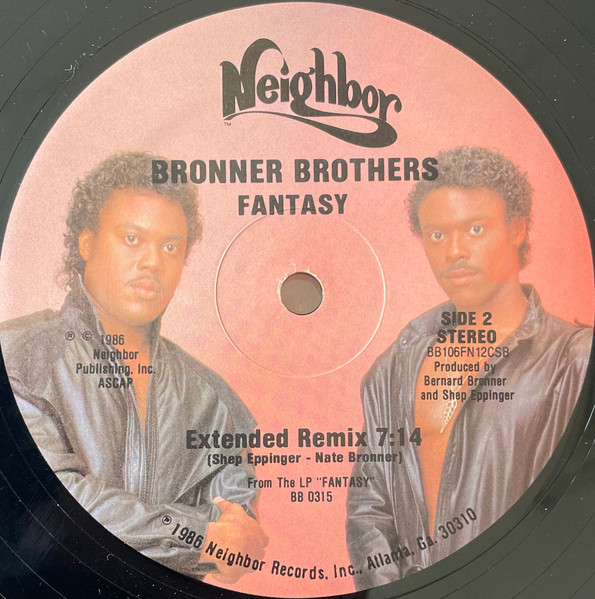 Bronner Brothers – Fantasy (1986, Vinyl) - Discogs