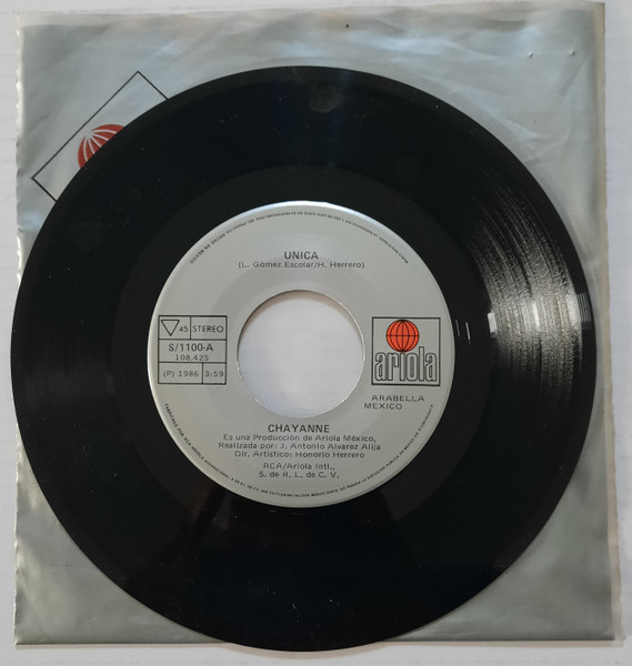 Chayanne – Unica/Una Foto Para Dos (1986, Vinyl) - Discogs