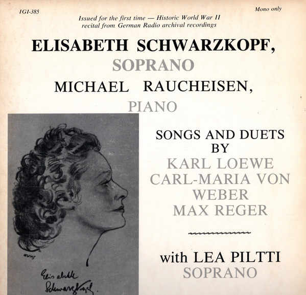 ladda ner album Elisabeth Schwarzkopf, Lea Piltti - Songs And Duets