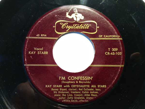 last ned album Kay Starr With Crystalette All Stars - Love Me Or Leave Im Confessin