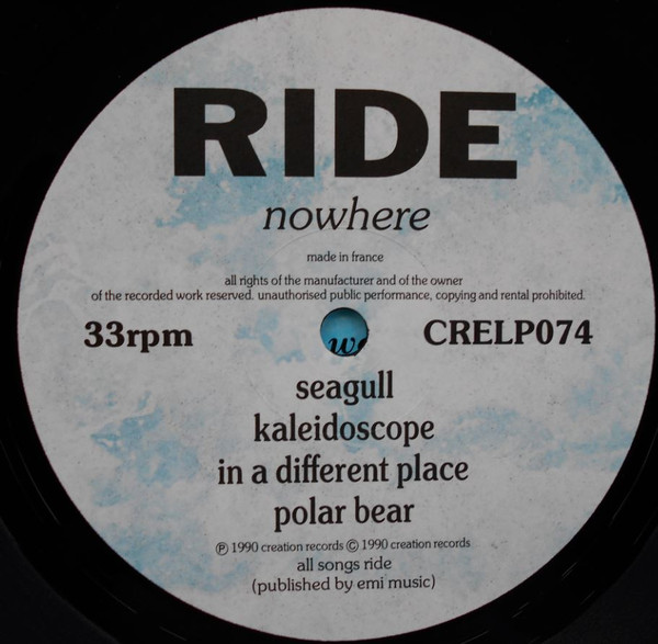 Ride – Nowhere (1990, Vinyl) - Discogs