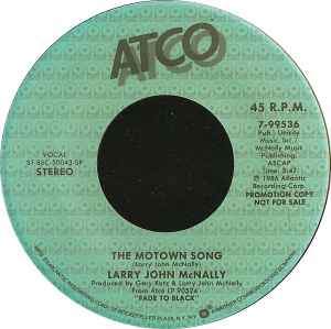 Larry John McNally - The Motown Song album cover