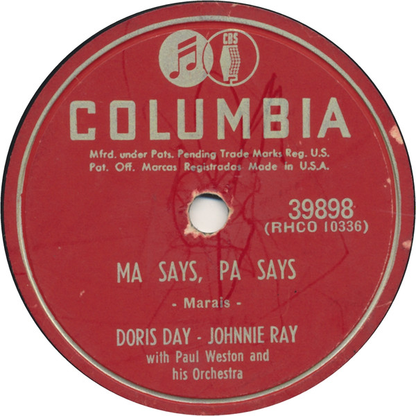 Doris Day / Johnnie Ray With Paul Weston And His Orchestra - Ma